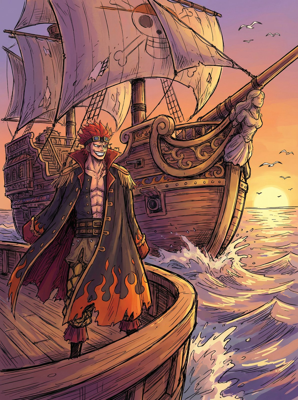 海角网动漫-烈焰船长